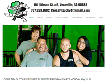 Tablet Screenshot of crossfitlucky4.com